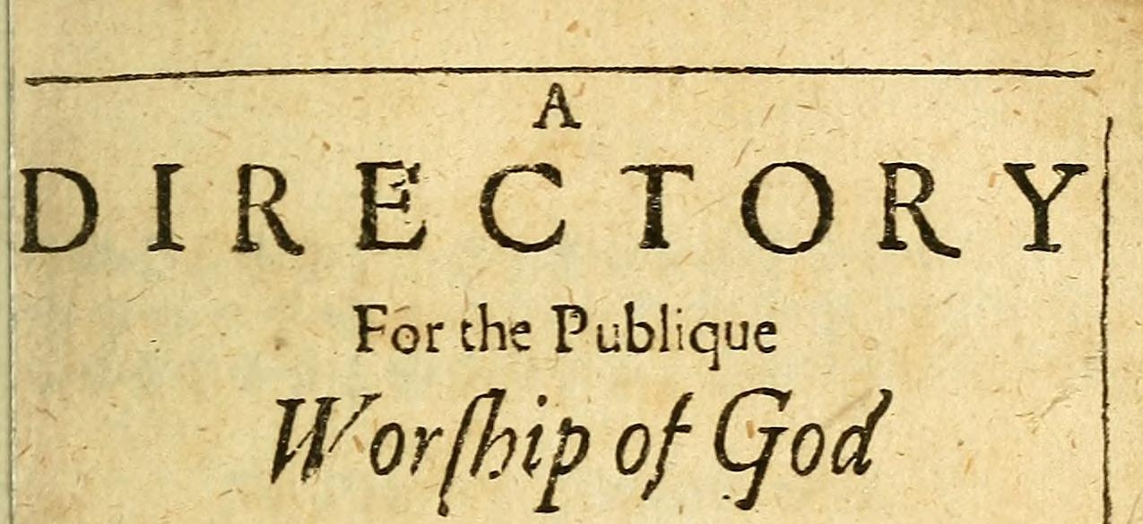 Directory for Public Worship #6